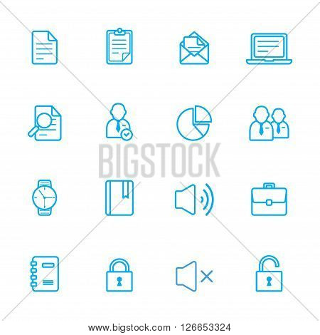 eps 10 vector icons business theme line icon