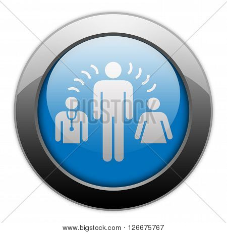 Icon Button Pictogram with Interpreter Services symbol