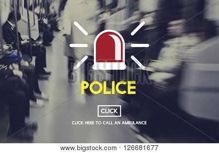 Police Force Cop Municipale Surveillance Officer Law Concept