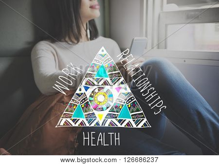 Work Relationships Health Balance Equal Stable Concept