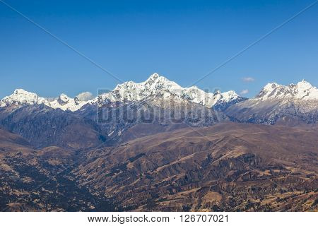 Cordillera Blanca mountains, Huaraz, Peru, South America.