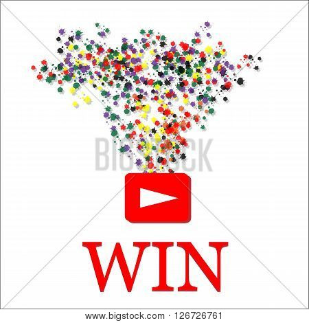 Win background. color background. Vector illustration EPS 10