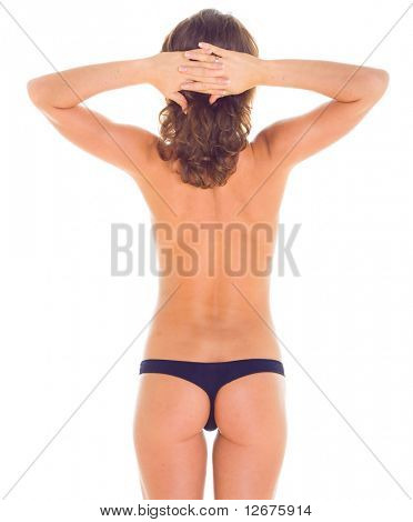 femme en String noir