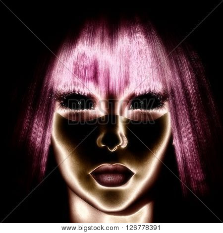 3D Illustration; 3D Rendering Of A Mystic Female