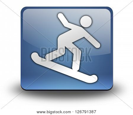 Image Photo Icon Button Pictogram with Snowboarding symbol
