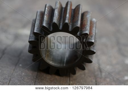 Old Gear That Has Been Used And Born Completely