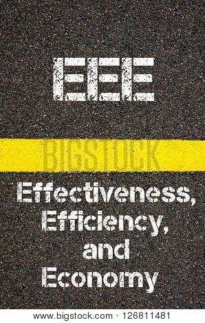 Business Acronym Eee Effectiveness, Efficiency, And Economy