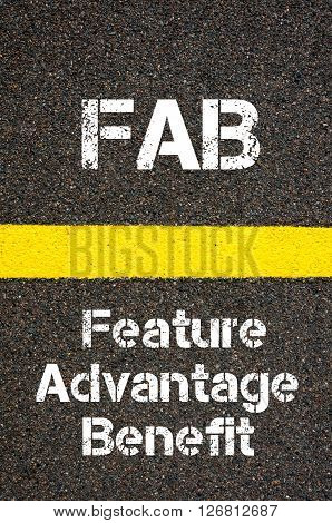 Business Acronym Fab Feature Advantage Benefit