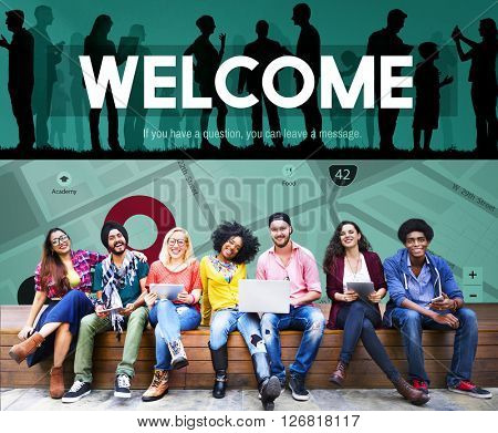 Welcome Welcoming Available Friendly Hospitality Concept
