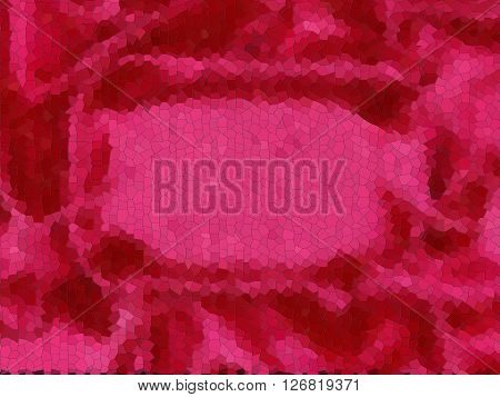 red background fabric redone in photoshop as a mosaic