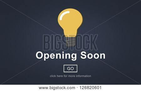 Opening Soon Launch Welcome Advertising Commercial Concept
