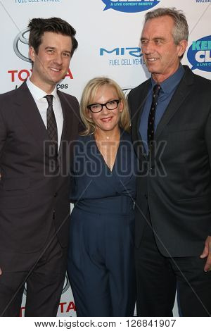 LAS VEGAS - APR 21:  Christian Hebel, Rachael Harris, Bobby Kennedy Jr at the Keep It Clean Comedy Benefit For Waterkeeper at the Avalon Hollywood on April 21, 2016 in Los Angeles, CA