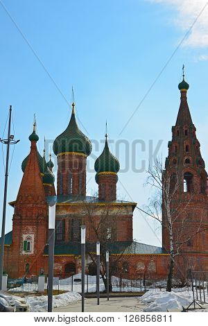 Russia, Yaroslavl-March 29.2016.  Church of St. Nicholas in the Tchaikovsky Street
