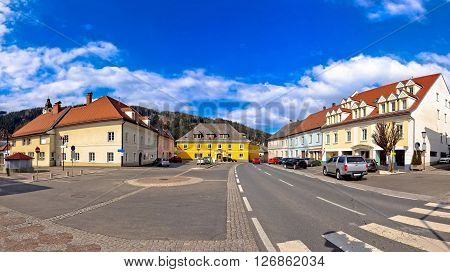 Town of Bad sankt Leonhard im Lavanttal center panorama Carinthia Austria