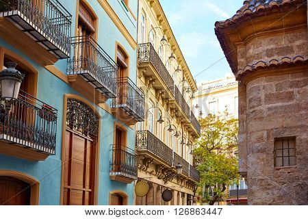Valencia Downtown near Sant Vicent street at Spain