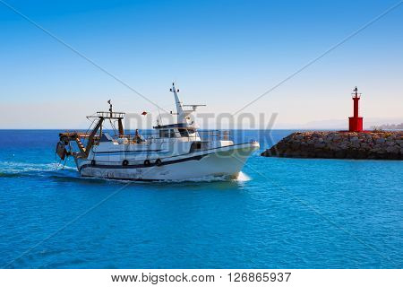Cullera Xuquer river mouth Jucar in Valencia of Spain