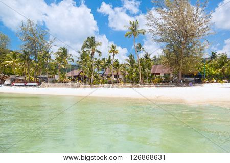 beautiful tropical beach. Thailand Koh Phangan Haad Salad Beach