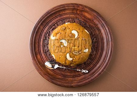 Moong Dal Halwa - a sweet dish from India, Indan Sweet Halwa made from Moong Dal, moong dal sweet sheera or shira cooked in pure ghee