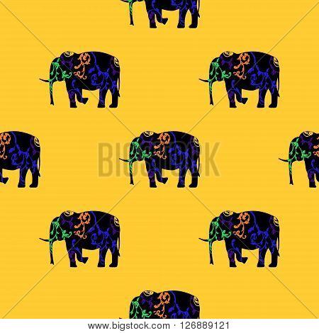 Seamless pattern Art Deco Baroque and Oriental ornaments.