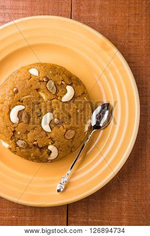 Moong Dal Halwa - a sweet dish from India, Indan Sweet Halwa made from Moong Dal, moong dal sweet sheera or shira cooked in pure ghee