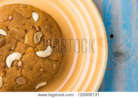 Moong Dal Halwa - a sweet dish from India, Indan Sweet Halwa made from Moong Dal, moong dal sweet sheera or shira cooked in pure ghee