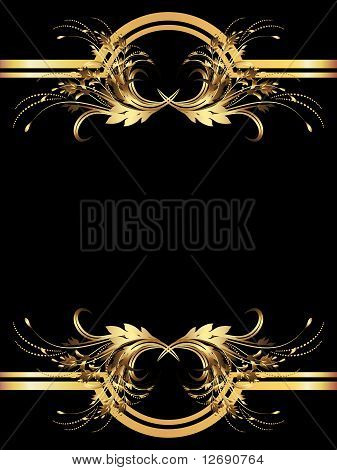 Hintergrund mit goldenen Ornament