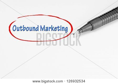 Outbound Marketing - Business Concept
