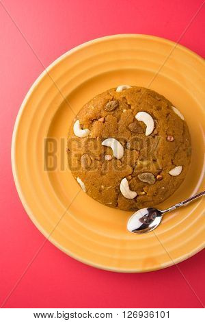 Moong Dal Halwa - a sweet dish from India, Indan Sweet Halwa made from Moong Dal, moong dal sweet sheera or shira cooked in pure ghee