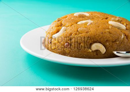 Moong Dal Halwa - a sweet dish from India, Indan Sweet Halwa made from Moong Dal, moong dal sweet sheera or shira cooked in pure ghee