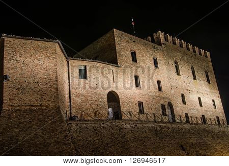 The Malatesta castle of Mondaino (Rimini), Italy