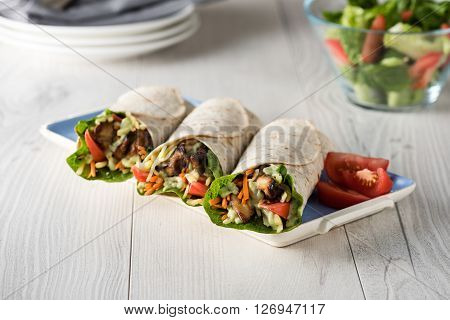 Grilled Chicken Burrito Wraps