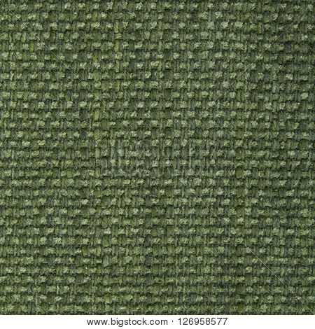 Olive drab fabric texture. Close up top view.