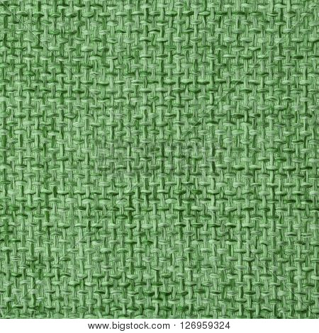 Kelly green fabric texture. Close up top view.