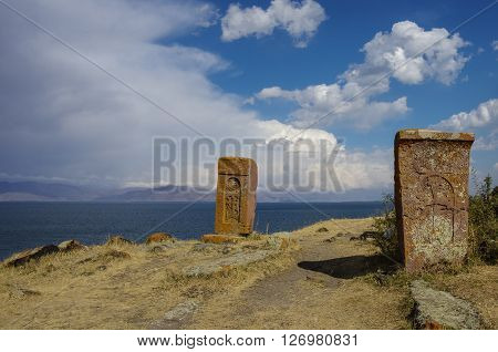 Khachkar (cross Stone), Sevan Lake, Armenia