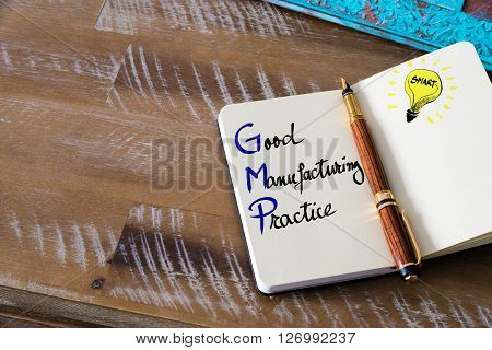 Business Acronym Gmp Good Manufacturing Practice