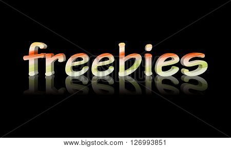 freebies - 3D Word with Reflection !