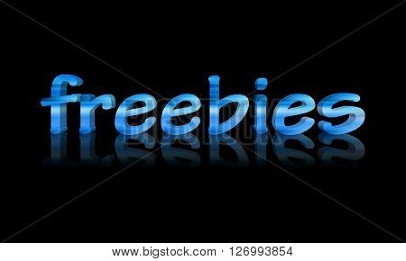 freebies - 3D Word with Reflection !
