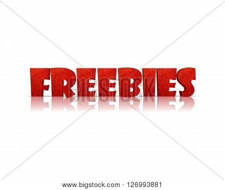 Freebies - 3D Word with Reflection !