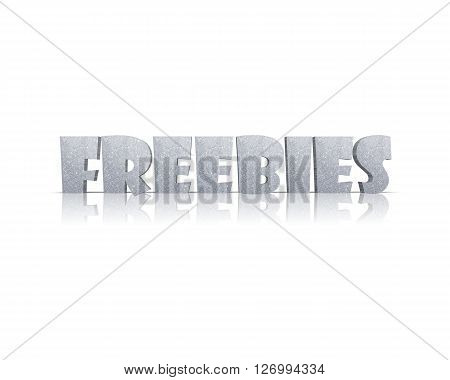 Freebies - 3D Word with Reflection !