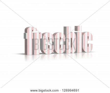 Freebie - 3D Word with Reflection !