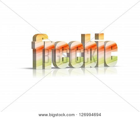 Freebie - 3D Word with Reflection !
