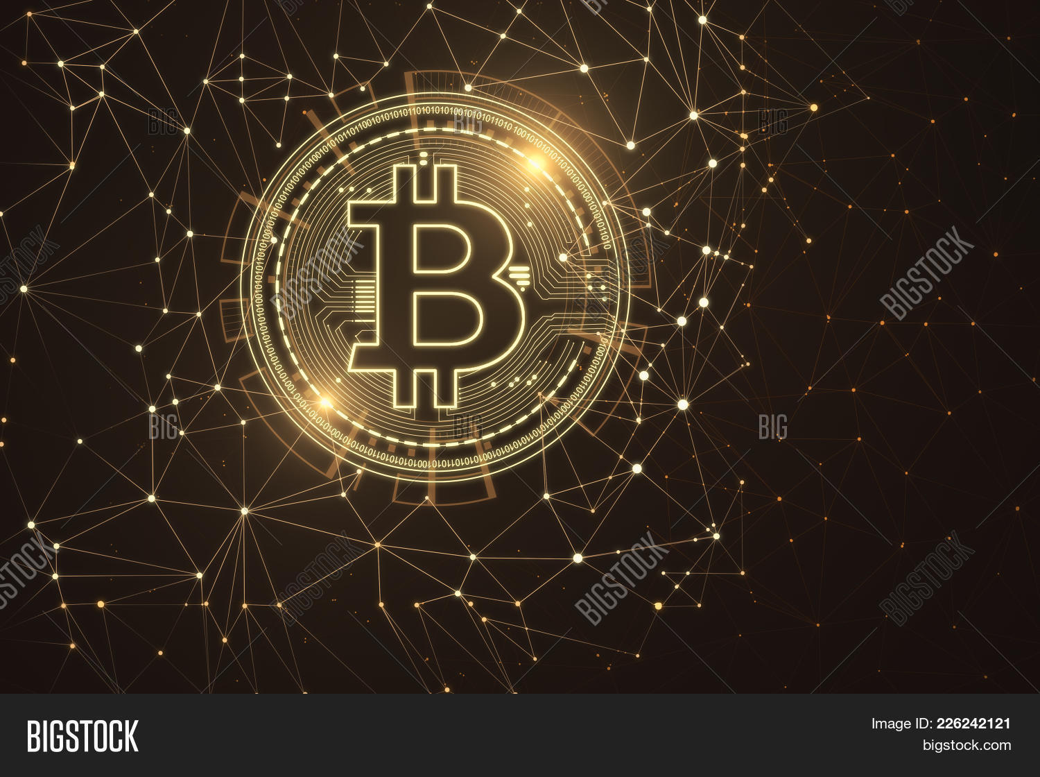 Glowing Polygonal Image Photo Free Trial Bigstock