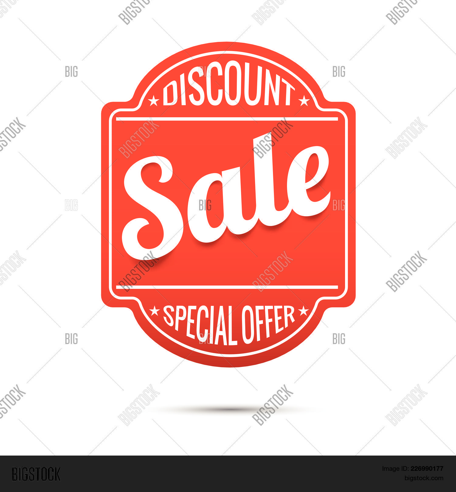 sale text on red