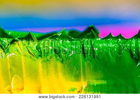 Plastisol Ink For Print Tee Shirt On Rubble Handle. Plastisol Ink Is Specially For Print On Tee Shir