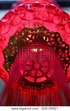 Bright Red Traditional Chinese Lanterns, Singapore, South East Asia