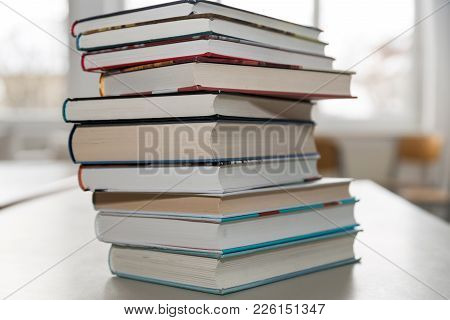 Large Stack Of Books With Hard-bound Books - Hardcover