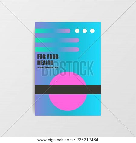 Trendy Colorful Geometric Cover. Abstract Design. Geometric Vector Template