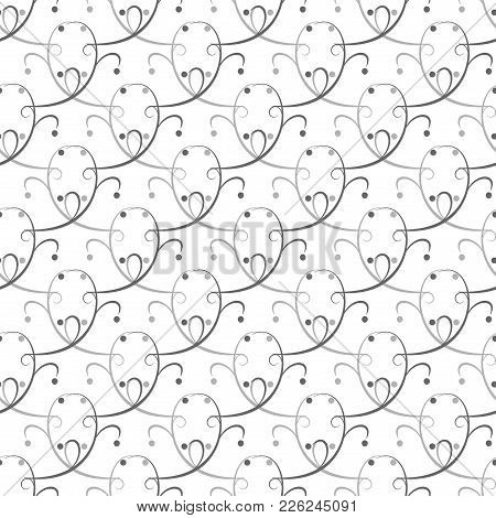 Twig Gpay Seamless Pattern. Fashion Graphic Background Design. Modern Stylish Abstract Texture. Mono