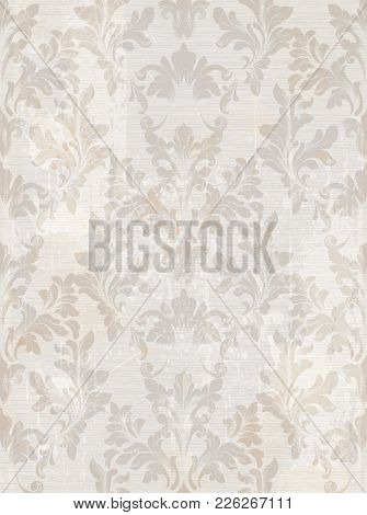 Baroque Pattern Texture In Ultra Violet Color Vector. Royal Fabric Background. Luxury Background Dec