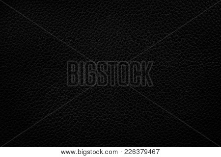 Black Leather Texture Background, Leather Pattern Texture.